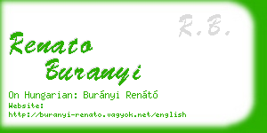 renato buranyi business card